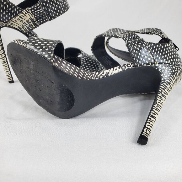 Steve Madden Black and White Patterned Heels - Picture 11 of 11